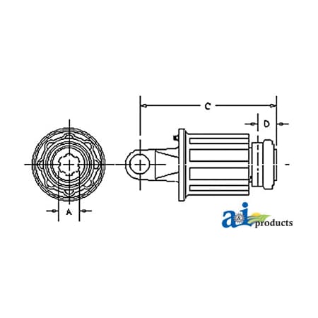 A & I Products SA Ratchet Clutch 10" x5" x5" A-BP615456001-A